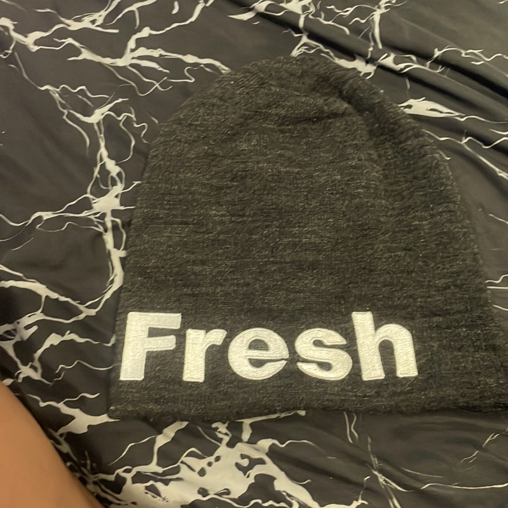 Gray beanie